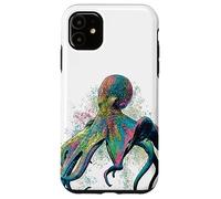 Octopus Decor Mermaid Sea Creature Ocean Watercolor Art Case for iPhone 11