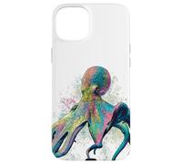 Octopus Decor Mermaid Sea Creature Ocean Watercolor Art Case for iPhone 15 Plus