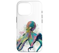 Octopus Decor Mermaid Sea Creature Ocean Watercolor Art Case for iPhone 16 Pro