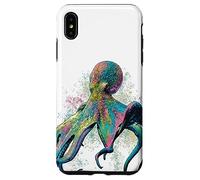 Octopus Decor Mermaid Sea Creature Ocean Watercolor Art Case for iPhone XS Max