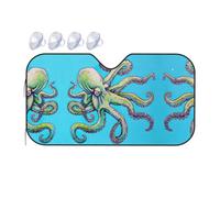 Octopus Design Printing Upgrade Car Windshield Sun Shade Protect Car From Sun Rays Heat Damage,Vehicle Accessories