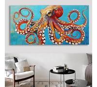 Octopus Diamond Art Animal Diamond Painting Kits, 5D Crystal Art Kits for Adults Gems Arts and Crafts for Adults, DIY Square Full Drill Rhinestones Mosaic Kit Canvas for Home Wall Decor 90x180cm,Cod-2