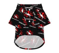 Octopus Dive Flag Scuba Diving Funny Pet T-Shirt Soft Short Sleeve Button Down Dog Clothes for Cat Puppy