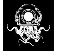 Octopus Diving Tentacles Bathroom Laundry Octopus Scuba Sea Monster Marine Vinyl Wall Stickers 54x54cm Waterproof White