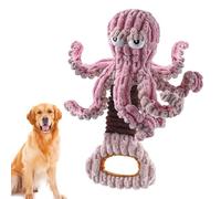 Octopus Dog Toy - Interactive Plush Dog Chew Toys, Squeaky Octopus Toy for Dogs | Tug of War Resistant Octopus, Pet Friendly Design, M Resistant