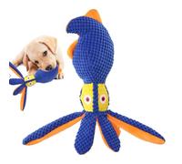 Octopus Dog Toy - Unstuffed Soft Squeaky DogS Toys | Interactive Puppy Teething Accessory For Chinese New Year & Valentine's Day, Pineapple Velvet, Durable Indoor Outdoor Toys, 1 Piece.