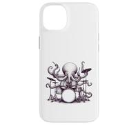 Octopus Drummer Playing Drum Kit Percussion Case for iPhone 14 Plus
