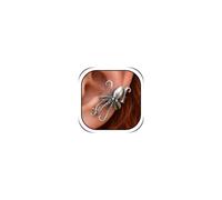 Octopus Ear Cuff No Piercing Ocean Animal Ear Clip Silver Pair Women Style | Sea Creature Design,Curved Tentacle Detail,Silver Tone,Left Right Pair,Fantasy Style,Daily Outfit,Party Jewelry,Gift for Her