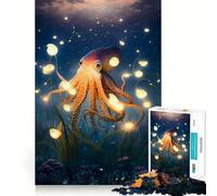 Octopus Fairyland Hard Jigsaw Puzzle for Adults 1000 Pieces Solid Logic Toy Simple Fun Precision Cut (38x52cm)