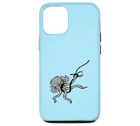 Octopus Fishing Angler On Hook Fight Survive Caught Fisher Case for iPhone 12/12 Pro