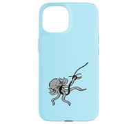 Octopus Fishing Angler On Hook Fight Survive Caught Fisher Case for iPhone 15
