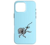 Octopus Fishing Angler On Hook Fight Survive Caught Fisher Case for iPhone 16 Pro Max