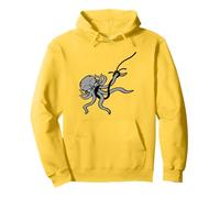 Octopus Fishing Angler On Hook Fight Survive Caught Fisher Pullover Hoodie