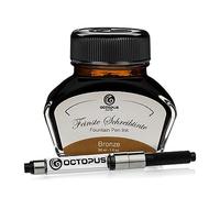 Octopus Fluids Bronze - Writing Ink with Converter, Fountain Pen Ink, Bronze 30 ml