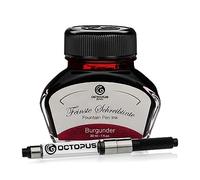 Octopus Fluids Burgunder Writing Ink with Converter, Fountain Pen Ink, Red 30 ml