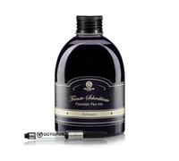Octopus Fluids Classic Fountain Pen Ink Black - Set with 250 ml Refill Bottle and Ink Converter, High-Quality Writing Ink for Fountain Pens and Nibs