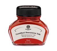 Octopus Fluids Document Ink Red, Indelible Ink, Certified According to DIN ISO 12757-2, Red, 30 ml