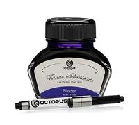 Octopus Fluids Flieder Writing Ink with Converter, Fountain Pen Ink, Purple 30 ml