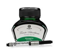 Octopus Fluids Moosgrün Writing Ink with Converter, Fountain Pen Ink, Green 30 ml