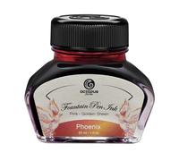Octopus Fluids Phoenix Sheen Ink Fountain Pen Ink Glass Orange 30ml, SH-OR-025-030