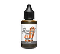 Octopus Fluids Resin Ink PUMPKIN, Alcohol Ink for Epoxy Resin and UV Resin, epoxy resin colour translucent for resin art, resin dye liquid, 30 ml, orange