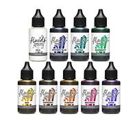 Octopus Fluids Resin Ink Set Dark, 9x 30 ml, Alcohol Ink for Epoxy & UV Resin, 9 Colours