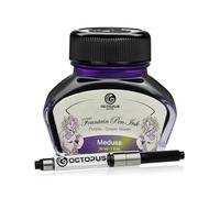 Octopus Fluids Sheen Fountain Pen Ink with Converter Medusa Purple 30ml