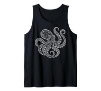 Octopus Geometry, Octopus, Kraken, Octopus, Squid, Vector Tank Top