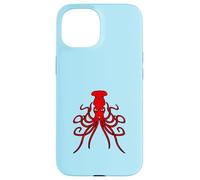 Octopus giant squid cephalopod evil dangerous sea comic fun Case for iPhone 15