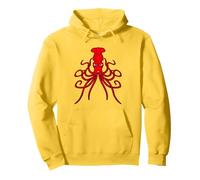 Octopus giant squid cephalopod evil dangerous sea comic fun Pullover Hoodie