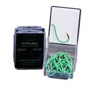Octopus glow in the dark fishing hooks 20pk (5/0)