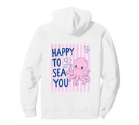 Octopus Happy To Sea You Cute Kawaii Pun Back To School Pullover Hoodie