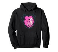 Octopus Holding Hands Couples Love Heart Art Design Pullover Hoodie