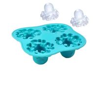 Octopus Ice Cubes Tray 4-Cavity - Flexible Easy Release Silicone Ice Mold for Whiskey Cocktails | Fast Chill Novelty Animal Shape Icemaker for Fridge Kitchen Party Candy and Chocolate