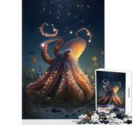 Octopus Imaginary 1000 Piece Jigsaw Puzzles for Adults Birthday Gifts Wall Decoration Home Decoration Toys Suitable for Ages 14 And Up (38x52cm)