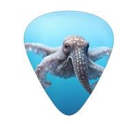 Octopus in the Sea Guitar picks in thin, medium, and thick sizes, 12-piece set, suitable for electric guitar and various instruments