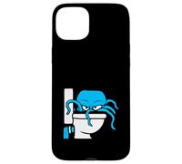 Octopus inside toilet bowl flush evil dangerous bad mood fun Case for iPhone 15 Plus