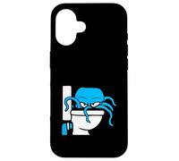 Octopus inside toilet bowl flush evil dangerous bad mood fun Case for iPhone 16