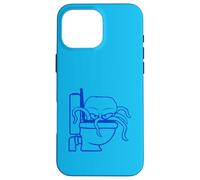 Octopus inside toilet bowl flush evil dangerous bad mood fun Case for iPhone 16 Pro Max