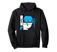 Octopus inside toilet bowl flush evil dangerous bad mood fun Pullover Hoodie