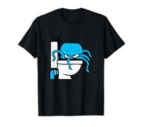 Octopus inside toilet bowl flush evil dangerous bad mood fun T-Shirt