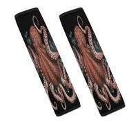 Octopus Intertwined Car Seat Belt Cover Soft Comfortable Shoulder Seatbelt Pads Cover Seat Belt Pad for Suitable for Car Interior Accessorie