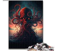 Octopus Island 1000 Pieces Jigsaw Puzzle for Adults& Teens, Challenging Game Toys Every Piece Is Unique - Challenging Family Fun Game (50x75cm)