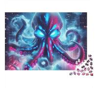 Octopus Jigsaw Puzzle The Underwater World 1000 Pieces 100% Recycled Board Extra-thick for Family Stress Gift Puzzle 52x38cm/1000pcs