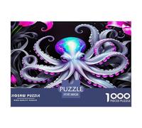 Octopus Jigsaw Puzzles 1000 Piece Fit Adults Or Families Together Challenging Puzzles for The Whole for Women Home Decoration 100% Recvcled Cardboard 38x26cm/1000pcs