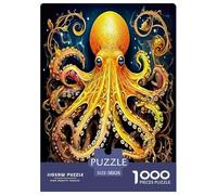 Octopus Jigsaw Puzzles for Adult Educational Game The Impossible Challenge 1000 Piece Difficult Hard Jigsaw Puzzles for Man And Woman with Letters on Back 38x26cm/1000pcs