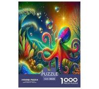 Octopus Jigsaw Puzzles for Adult The Impossible Challenge 1000 Piece Difficult Hard Jigsaw Puzzles for Man And Woman with Letters on Back 38x26cm/1000pcs