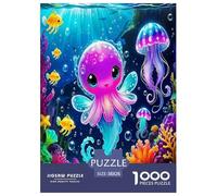 Octopus Jigsaw Puzzles for Adult The Impossible Challenge 1000 Pieces Difficult Hard Jigsaw Puzzles for Man And Woman with Letters on Back 38x26cm/1000pcs