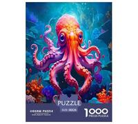 Octopus Jigsaw Puzzles for Adults Educational Game The Impossible Challenge 1000 Piece Difficult Hard Jigsaw Puzzles for Man And Woman with Letters on Back 38x26cm/1000pcs