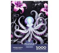 Octopus Jigsaw Puzzles for Adults Kids Animal Puzzles 1000 Pieces Brain Challenge for Adults Gifts 70x50cm/1000pcs